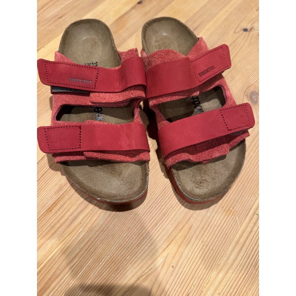 Birkenstock Uji Double Strap Slide Sandals Sienna Red EU 37 Women's US 6 - Picture 2 of 6